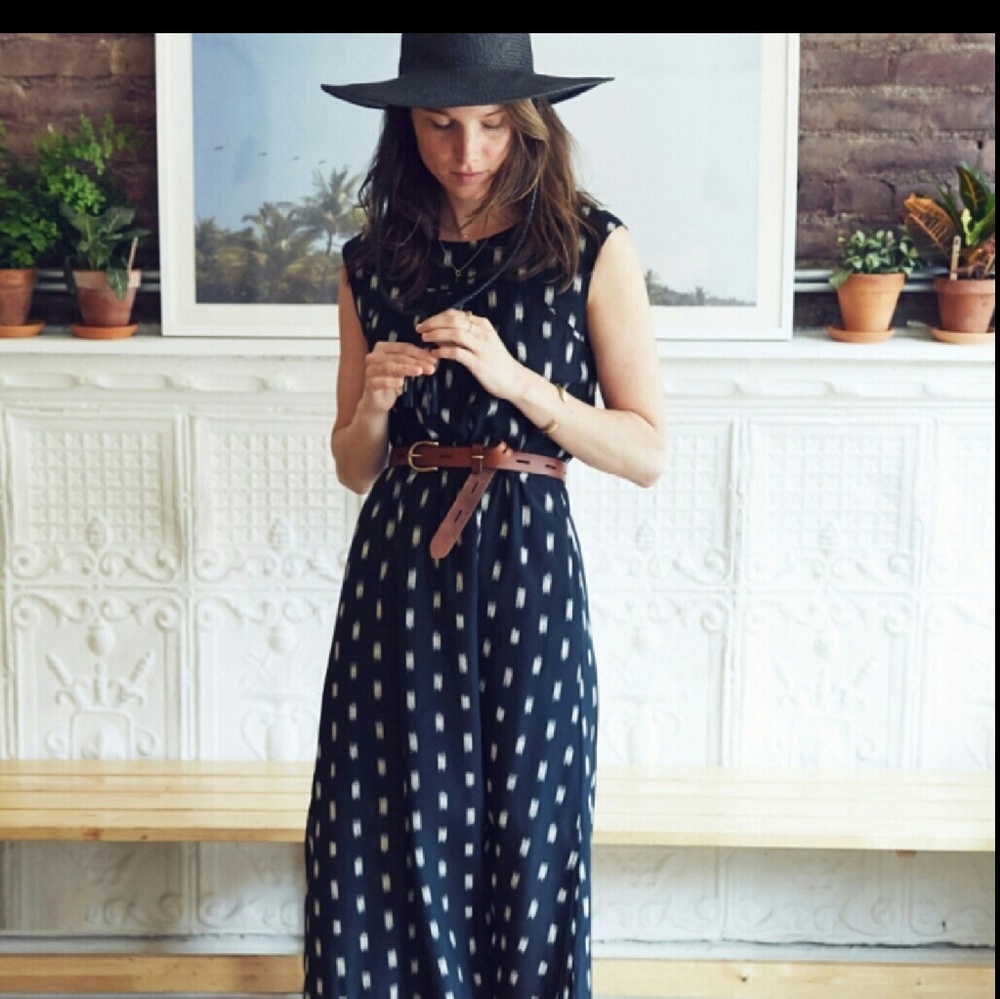 Madewell ikat maxi dress